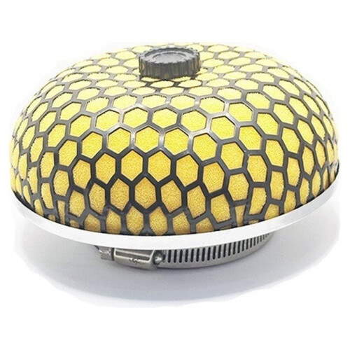 Universal 76mm Air Filter, High Flows Air Purifier, Air Filter,Filter with High Quality and Stable Performance Yellow