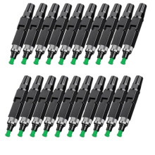 20Pcs FC-APC Fiber Optic Quick Connector FC-APC Fiber Optic Cold Connector SM Single Mode FC Quick Connector