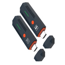 2X -Compatible Wireless Video Transmitter Receiver TV Dongle Adapter for PC Camera Laptop to Projector Monitor TV