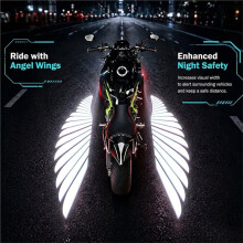 Angel Wing Projector Light LED Motorcycle Underglow Projector Lamp Universal for Most Motorcycles, Electric Scooters A