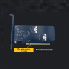2X 2-Poorts PCIE 4.0 16X Naar SlimSAS SFF-8654-Adapterkaart Grafische Kaart Externe Uitbreidingskaart SFF-8654-8i SFF8654-Riserkaart
