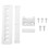 Built-in Refrigerator Slide Rails, Smooth Glide Mobile Shelf Tracks for Easy Access, Space Optimization, White 1