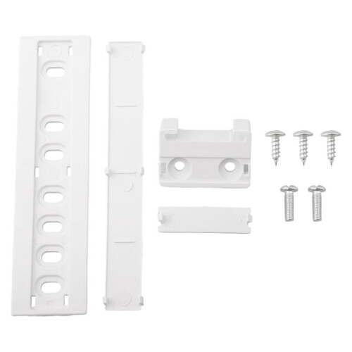 Built-in Refrigerator Slide Rails, Smooth Glide Mobile Shelf Tracks for Easy Access, Space Optimization, White