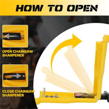 New Chainsaw Sharpener with 4 Sharpening Stones and A Manual Chainsaw Sharpening Clamp for Lumberjacks
