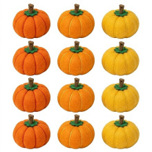 12 Pièces de  Citrouilles en Feutre de 5,5 cm pour Thanksgiving, Décoration D'Automne, Décor de Citrouilles, Décorations D'Automne pour la Maison