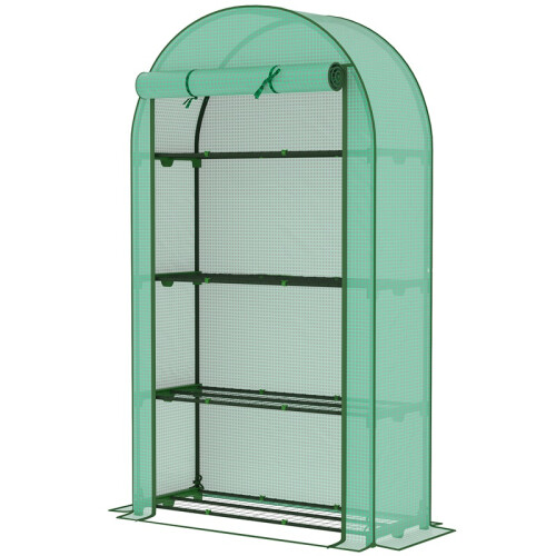 Four Shelf Mini Greenhouse - Green 1