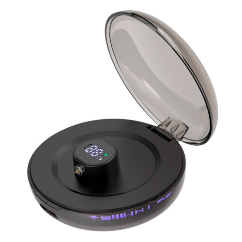 Luminou  Ring with Charging Case Digital Display Large Capacity Battery Fast Charging Box Black