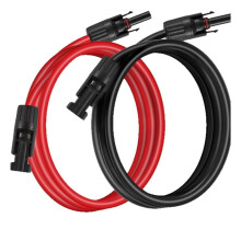 1 Paio di Cavi di Estensione Solare A Doppia Estremità Rosso e Nero Cavo di Estensione per Pannelli Solari per Jakery/Renogy/ per / 6M