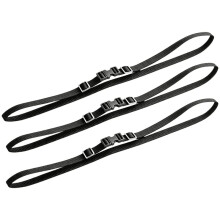 Sangles de Chargement Simulées pour Toit de Crawler RC, Sangles de Maintien à Libération Rapide Réglables Compatibles avec MK07 SCX10 TRX4 Noir
