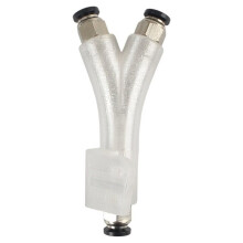 Dual Filament Y Shape Splitter for A1 X1 P1 H2 Series 3D Printer Accessories Semi-Transparent
