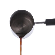 4X Pot de Fusion de Cire à Long Manche Bougie Savon Fondant Cire Parfumée Fond en Métal Pichet à Café Latte Lait Mousseur Pichet, 350 Ml