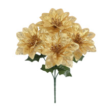 Lifelike Artificial Poinsettia Christmas Flowers 12 pcs