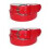 CTM Womens 35 mm Wide Basic Bridle Belt Twin Pack 4