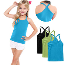 Girls Sleeveless Racerback Tank Top Pack 3