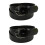 CTM Womens 35 mm Wide Basic Bridle Belt Twin Pack 3