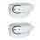 CTM Womens 35 mm Wide Basic Bridle Belt Twin Pack 3
