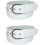 CTM Womens 35 mm Wide Basic Bridle Belt Twin Pack 6