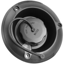 RV Fresh Water Inlet ABS Plastic Gravity Fill Hatch Inlet with Dustproof Cover Water Tank Replacement Adapter Black