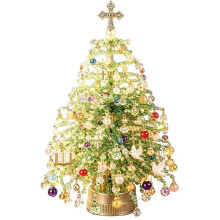 Handmade Bead Weaving Tabletop Tree DIY Kit, Multi-Themed Holiday Decor Set, Stress Relief Making Gift B