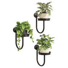 1set Wall-Mounted Flower Pot Stand, Made of Thickened, High-Strength, Rust-Resistant Material, Saves Space 3pack