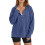 Women's Soft Casual Hooded Sweatshirt Lightweight Pullover 1