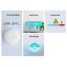 SNZB-02P SNZB 02P Zigbee Temperature and Humidity Sensor for Zigbee Bridge Thermometer Detector