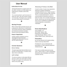 Fones de Ouvido 2-em-1 para Alívio de Zumbido, Enxaqueca e Ouvidos Entupidos com Conectividade USB e Tipo-C, Dispositivo de Terapia com Luz Vermelha
