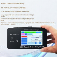 DMX512 RDM Remote Device Manager 4 Inch Touch Screen One Key Stage Light Address Coder XLR RJ45 for Bar Wedding Concert