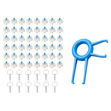 100 Pcs Keyboard Switches with Puller, 3-PIN Mechanical Keyboards Switches Replacement, with 10PCS Keychain