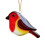 Fused Glass Bird Ornament Realistic Mini Acrylic Style 1 1