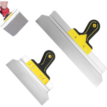 Drywall Spatula Set, 2 Pieces 250 mm 400 mm Putty Knife-Surface Spatula Set, Stainless Steel Spatula, Smoothing Spatula