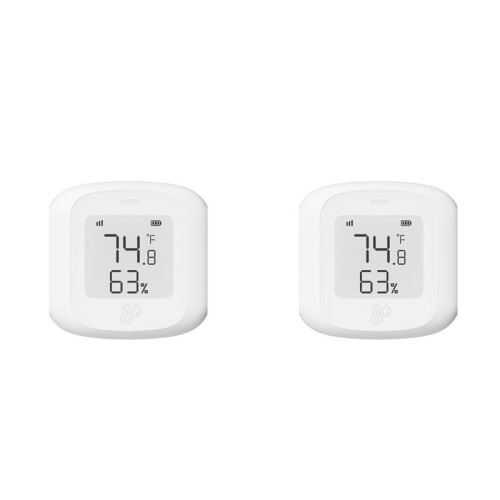 2X Tuya  WiFi Temperature Humidity Sensor Indoor Hygrometer Thermometer with LCD Display
