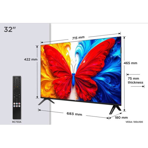 TCL TV LED Tcl QLED 32S5L 80 cm 2026 2