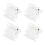 Mini Octopus Claw Clips White Pearlescent 12 pcs 1