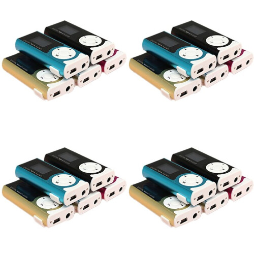 4X  USB Clip Player MP3 Player LCD Screen 16GB   TF Card