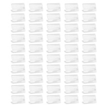 50pcs Acrylic Display Stands 4x2cm Clear Rectangular Name Tags Card &Label Holders for Retail Stores for Showcasing