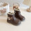 Children's Plush Cotton Boots Warm Thick Snow Boots 1