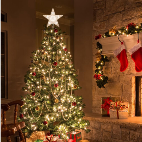 Christmas Tree Topper Star 9 Inch with 10 Clear Lights 2