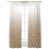 Sheer Curtains Abstract Brown Gradient 52x108 in 2 Panels 1