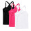 Girls Sleeveless Racerback Tank Top Pack 3 1