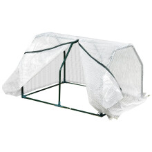 Mini  Greenhouse Grow House PVC Cover Steel Frame White 99L x 71W x 60H cm