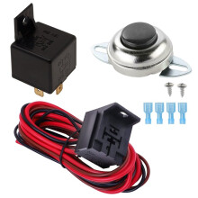 Horns 4-PIN Horn Relay 40A/12V with Quick Connect Relay Plug and Momentary Horn Button/ for Car Horns Modification