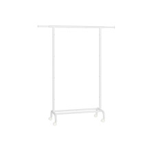 Clothes Rack - Metal - Cloud White - Extendable Hanging Rail with Wheels, 45 kg Capacity