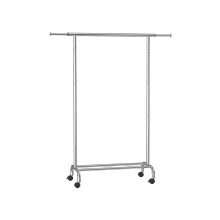 Clothes Rack - Metal - Dove Grey - Extendable with Wheels, 45 kg Max Load