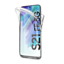 Coque 360 - 123 - Samsung Galaxy S21 6.2" - Transparent - Silicone fin - Verre trempé