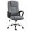 Linen-Look Swivel Office Chair - Dark Grey 1