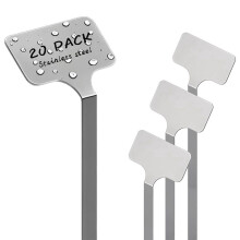 20pcs Plant Labels, Waterproof Plant Markers,Height 12.75 in, Resuable for Vegetables Herb Flower Seed Green House