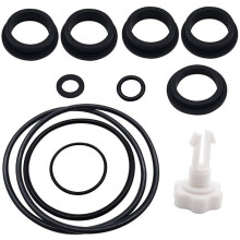 Replacement O- Kit with Valve 25013 Sand Filter Pump, Seal Gasket Parts Set Pool Equipment, Black