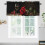 Red Rose Wine Kitchen Curtain Valance 54 x 18 in 1 Panel 1