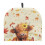 Highland Cow Teapot Cozy Maple Leaf Design Polyester Canvas 1